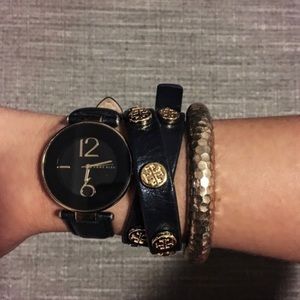 Tory Burch Double Wrap Logo Bracelet